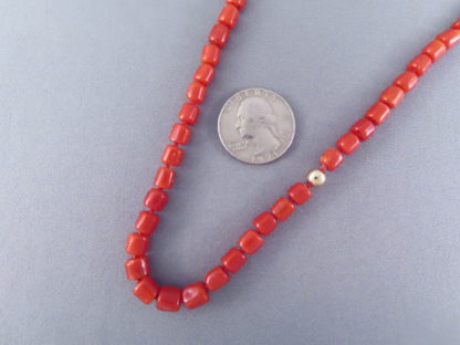 Coral Necklace with 14kt Gold