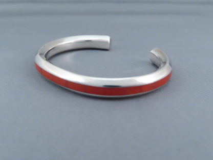 Troy Natachu Coral Inlay Bracelet