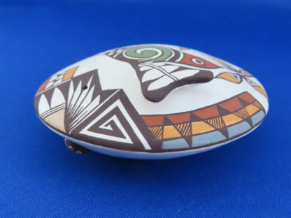 Seed Pot with Hummingbird – Acoma Pueblo Pottery by Carolyn Concho