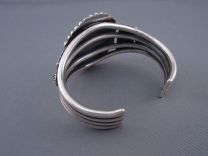 Sterling Silver and #8 Turquoise Bracelet by Jeanette Dale