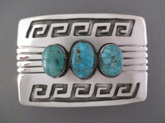 Larger Morenci Turquoise Belt Buckle