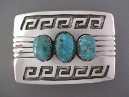 Larger Morenci Turquoise Belt Buckle