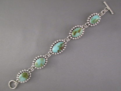 Royston Turquoise Link Bracelet by Artie Yellowhorse