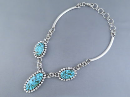 Kingman Turquoise Necklace by Artie Yellowhorse