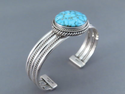 Kingman Turquoise Bracelet by Artie Yellowhorse