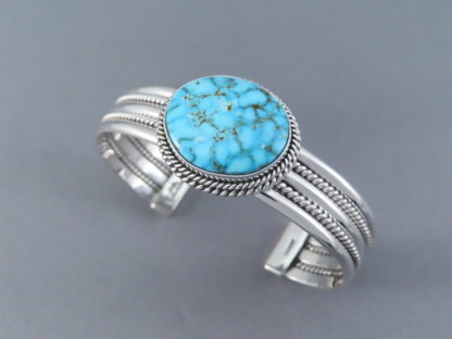 Kingman Turquoise Bracelet by Artie Yellowhorse