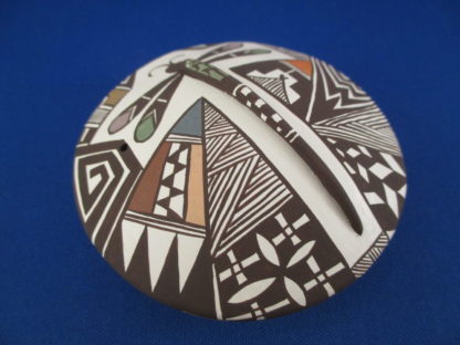 Seed Pot with Dragonfly – Acoma Pottery by Carolyn Concho