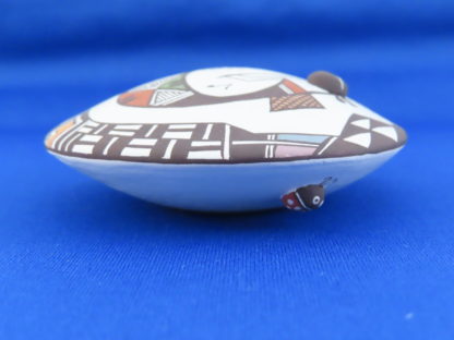 Kokopelli Acoma Seed Pot by Carolyn Concho