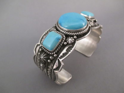 Sterling Silver Kingman Turquoise Bracelet