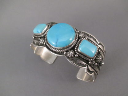 Sterling Silver Kingman Turquoise Bracelet