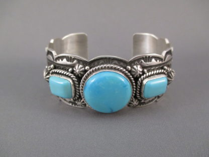 Sterling Silver Kingman Turquoise Bracelet