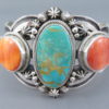 Turquoise & Spiny Oyster Shell Cuff Bracelet