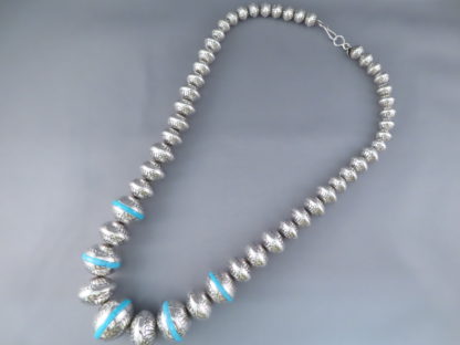 Marie Yazzie Necklace – Beads & Turquoise Inlay