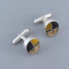 Multi-Stone Inlay Cufflinks (oval)
