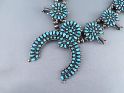 Morenci Turquoise Squash Blossom Necklace – Vintage