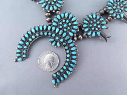 Morenci Turquoise Squash Blossom Necklace – Vintage