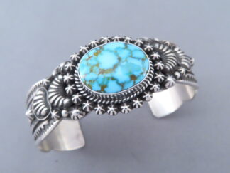 Sterling Silver Kingman Turquoise Bracelet