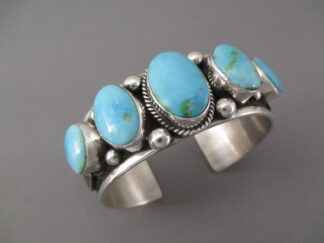 Cuff Bracelet by Guy Hoskie - Sonoran Gold Turquoise