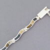 Multi-Stone Inlay Link Bracelet (Wavy)