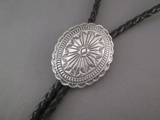 Bolo Tie of Sterling Silver by Geneva Ramone