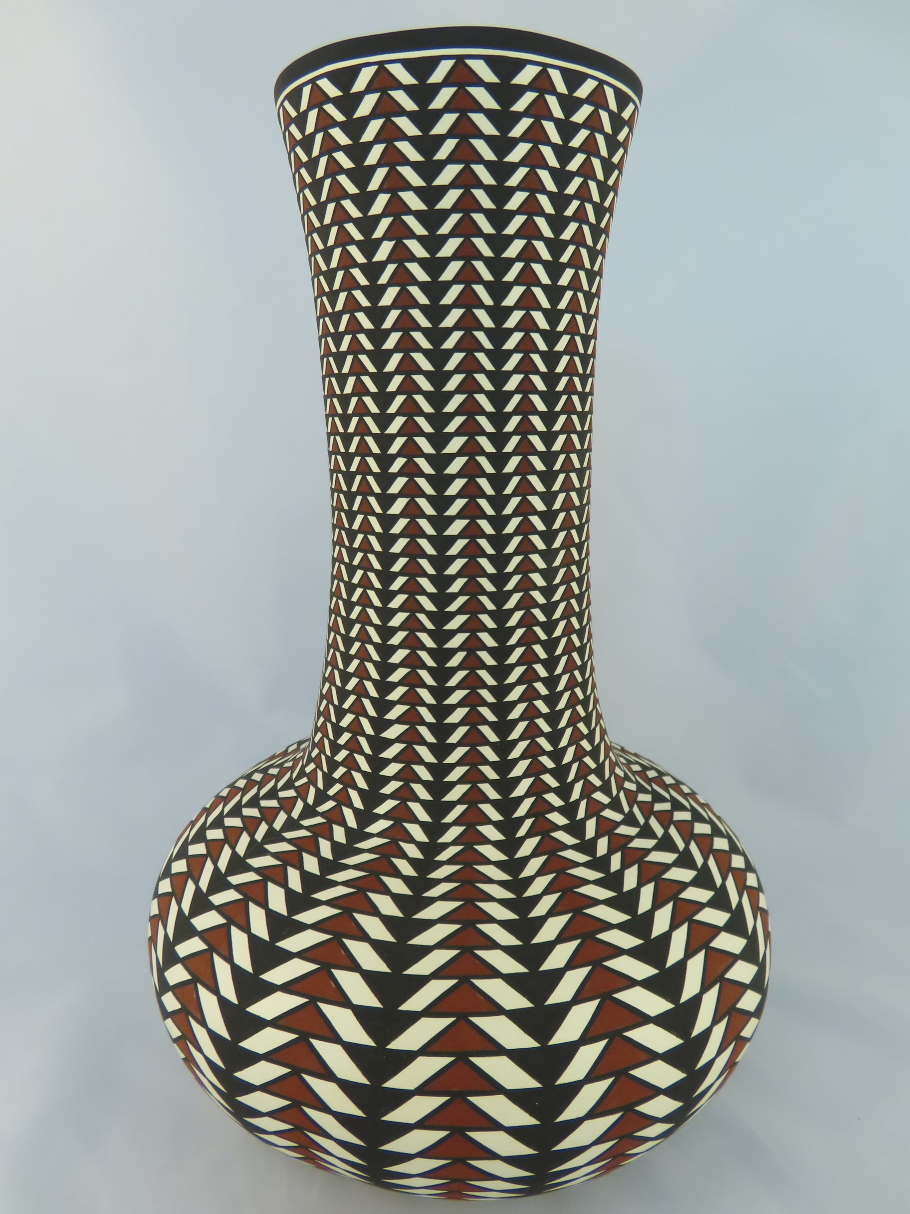 Giant Acoma Pottery Vase by Paula Estevan
