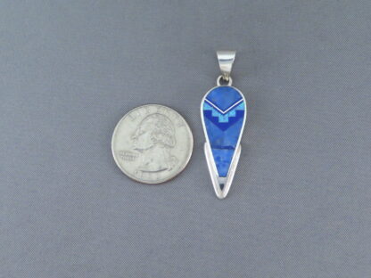 Multi-Stone Inlay Pendant with Lapis & Opal