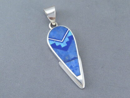 Multi-Stone Inlay Pendant with Lapis & Opal