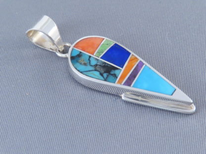 Inlaid Multi-Color Pendant