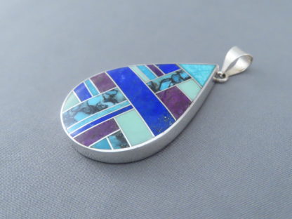 Inlaid Multi-Stone Pendant (Large)