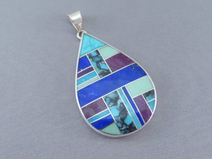 Inlaid Multi-Stone Pendant (Large)