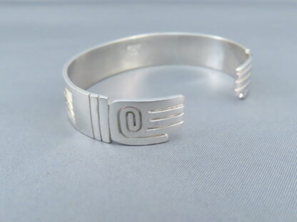 Silver & Gold Cuff Bracelet with BEAR + BEAR PAW Design
