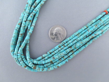 Number Eight Turquoise Necklace with Hei-Shi