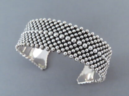 Impressive Yellowhorse Sterling Silver Cuff Bracelet