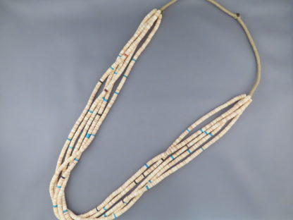 Melon Shell Necklace with Turquoise