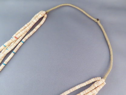 Melon Shell Necklace with Turquoise