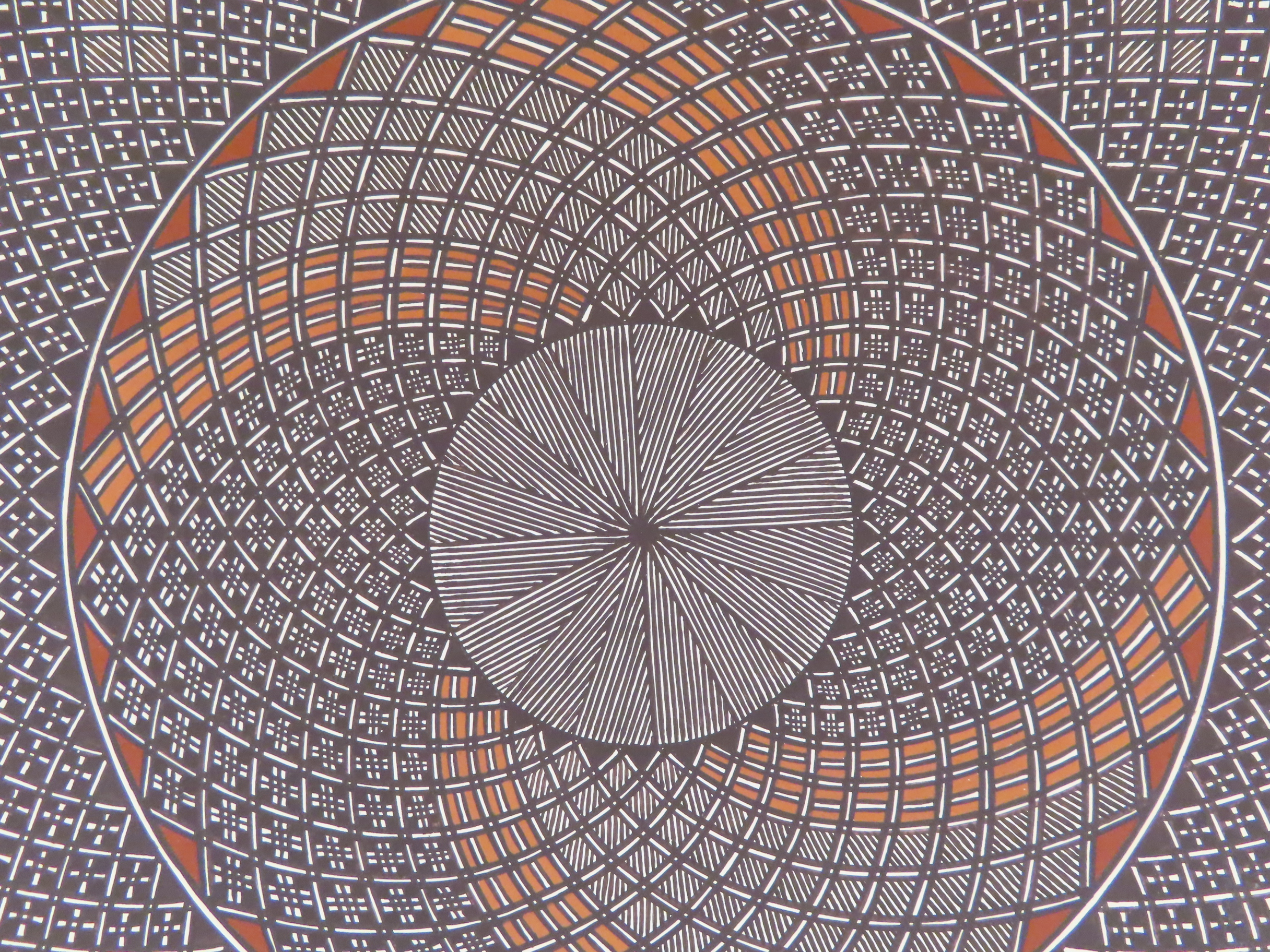 Larger Acoma Pottery Plate by Rebecca Lucario