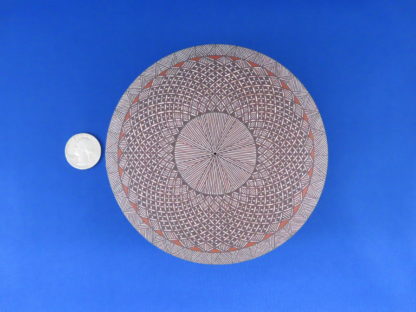 Larger Fine-Line Acoma Seed Pot by Rebecca Lucario