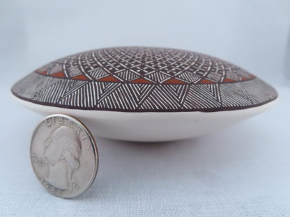 Larger Fine-Line Acoma Seed Pot by Rebecca Lucario