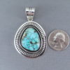 Turquoise Mountain Turquoise Pendant by Marian Nez