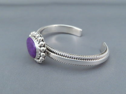 Sugilite & Sterling Silver Cuff Bracelet by Artie Yellowhorse