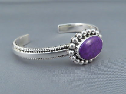Sugilite & Sterling Silver Cuff Bracelet by Artie Yellowhorse