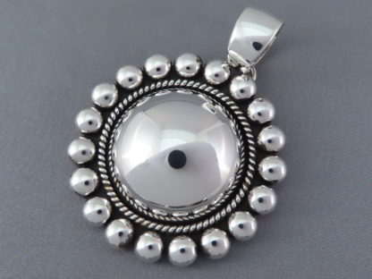 Large ‘Dome’ Sterling Silver Pendant by Artie Yellowhorse