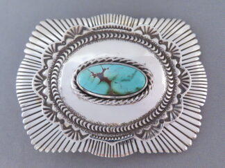 Jay Livingston Royston Turquoise Belt Buckle