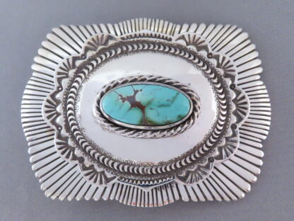 Jay Livingston Royston Turquoise Belt Buckle