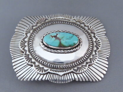 Jay Livingston Royston Turquoise Belt Buckle