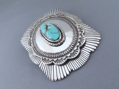 Jay Livingston Royston Turquoise Belt Buckle