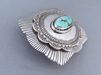 Jay Livingston Royston Turquoise Belt Buckle