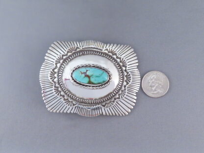 Jay Livingston Royston Turquoise Belt Buckle