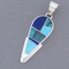 Turquoise & Lapis Inlay Pendant