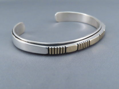 Gold & Silver Cuff Bracelet by Johnathan Nez